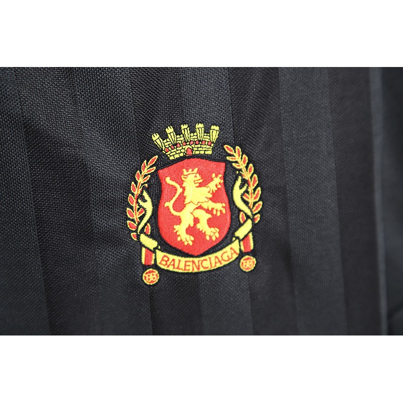 Balenciaga - Adidas Co-Branded Manchester United Black Striped Short Sleeve Soccer T-Shirt