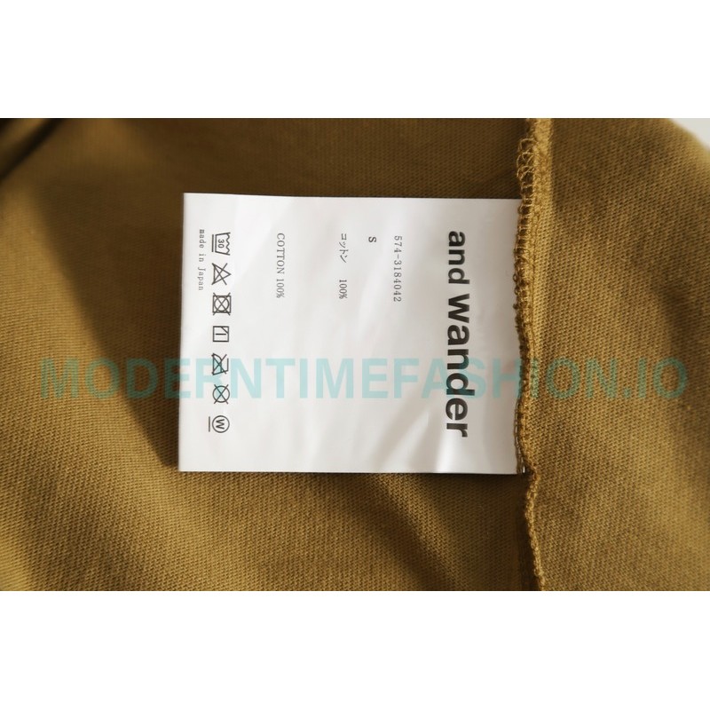 And wander - Cotton Long T-shirt