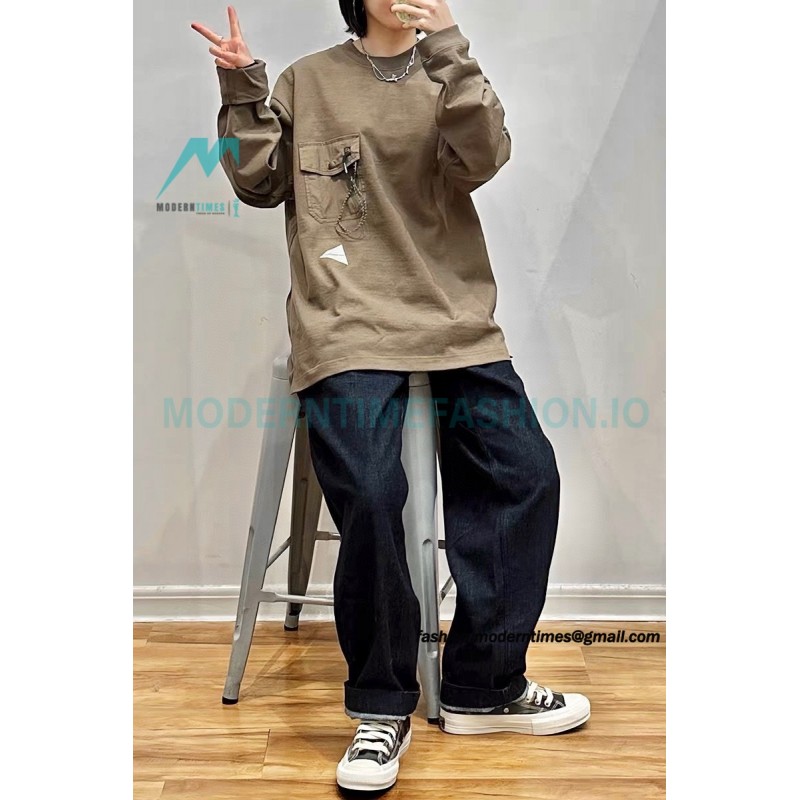 And wander - Cotton Long T-shirt