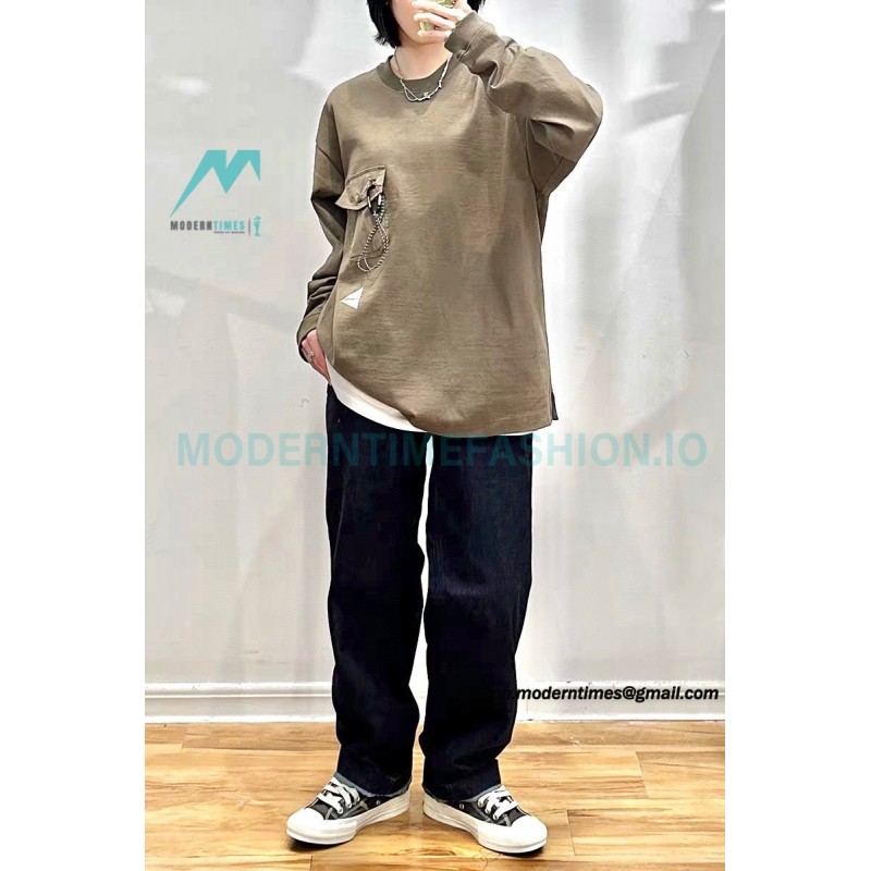 And wander - Cotton Long T-shirt