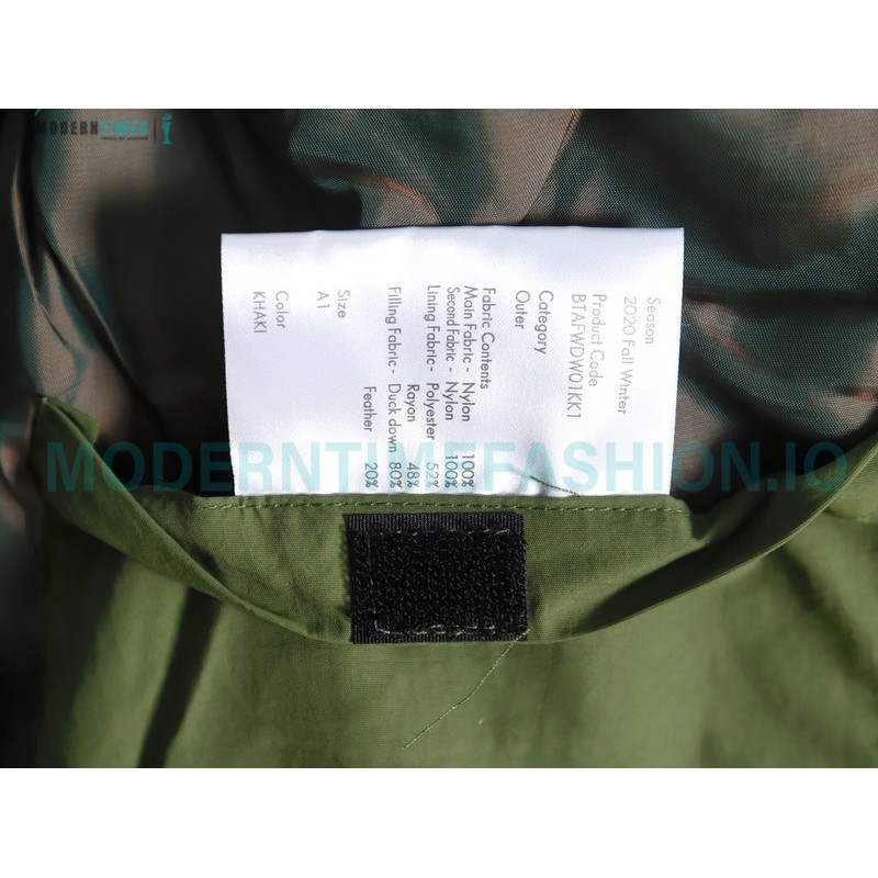 Ader Error - New Spliced Color Down Coat