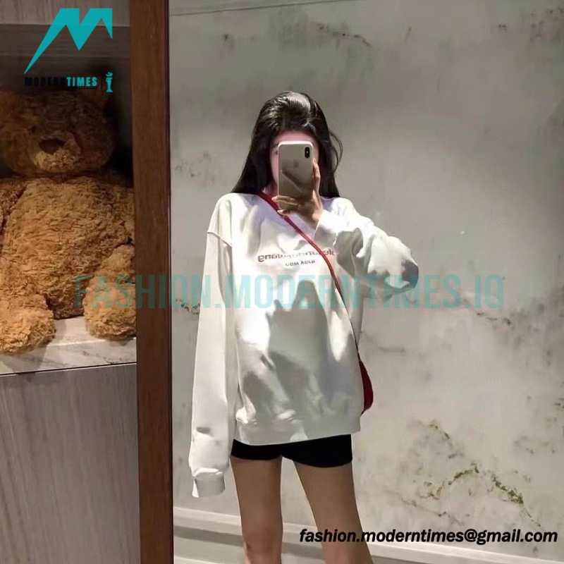 Alexander Wang - 22FW Snowflake Letter Crew-neck Hoodie