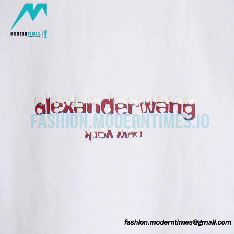 Alexander Wang - 22FW Snowflake Letter Crew-neck Hoodie