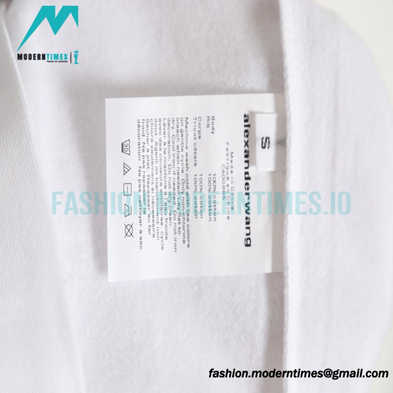 Alexander Wang - 22FW Snowflake Letter Crew-neck Hoodie