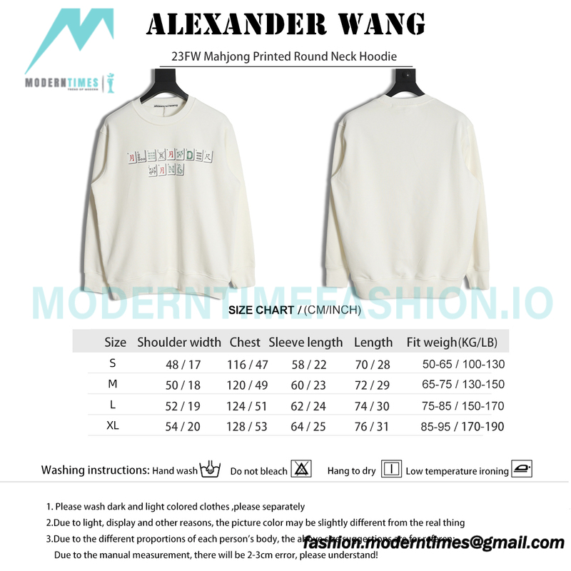 Alexander Wang - 23FW Mahjong Printed Round Neck Hoodie
