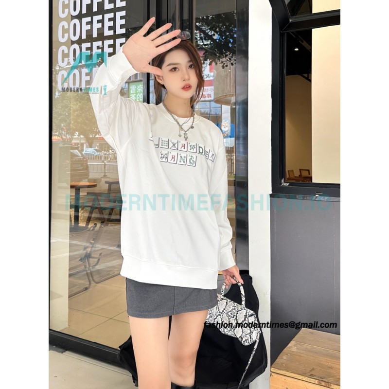 Alexander Wang - 23FW Mahjong Printed Round Neck Hoodie