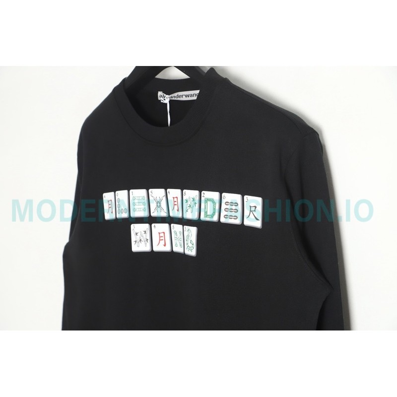 Alexander Wang - 23FW Mahjong Printed Round Neck Hoodie