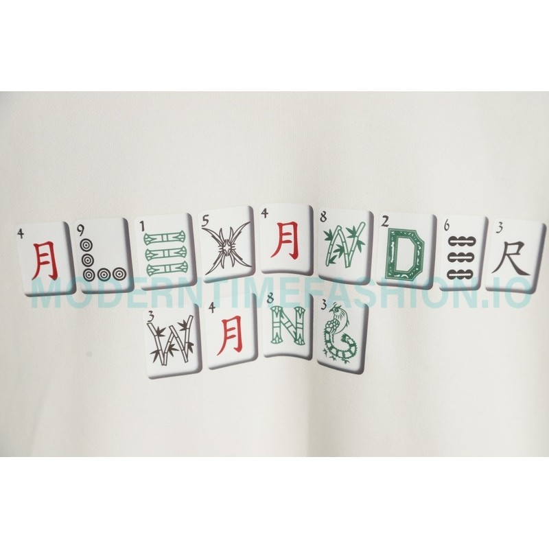 Alexander Wang - 23FW Mahjong Printed Round Neck Hoodie