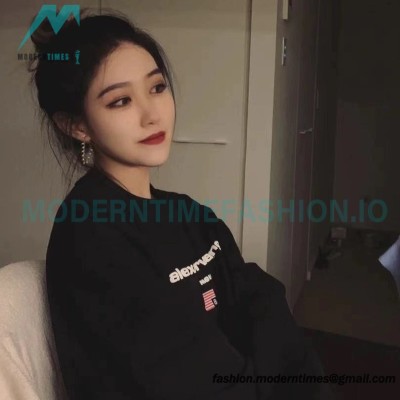 Alexander Wang - 23FW Colorful Flag Crew Neck Hoodie