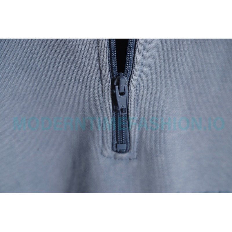 Alexander Wang - 23SS Foamed Three-dimensional Small Letter Print Half-zip Pullover Hoodie