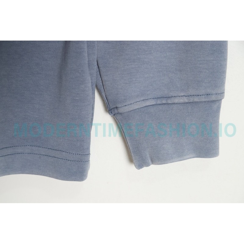 Alexander Wang - 23SS Foamed Three-dimensional Small Letter Print Half-zip Pullover Hoodie
