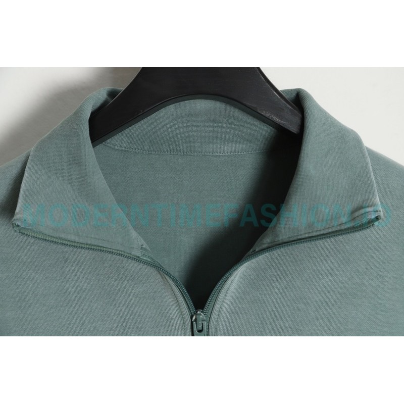 Alexander Wang - 23SS Foamed Three-dimensional Small Letter Print Half-zip Pullover Hoodie