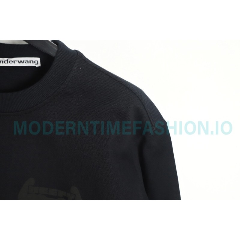 Alexander Wang - 23FW Cow-head Printed Crew-neck Hoodie