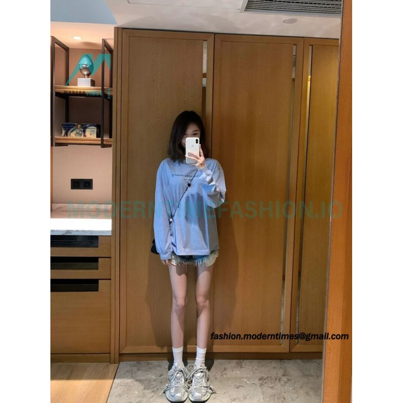 Alexander Wang - 23FW Glitter Long-sleeved T-shirt