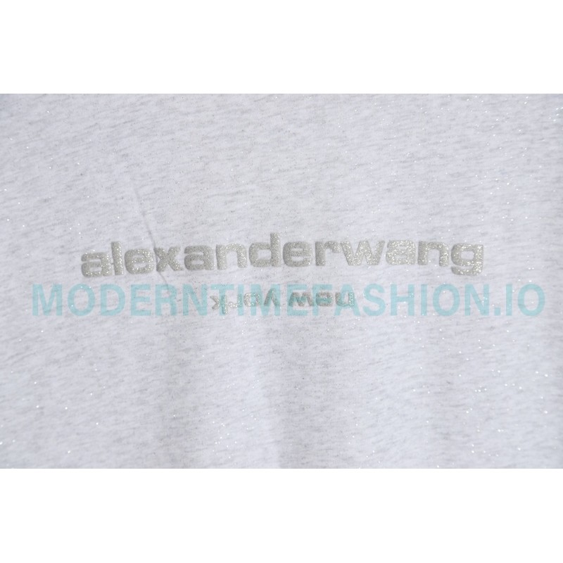Alexander Wang - 23FW Glitter Long-sleeved T-shirt