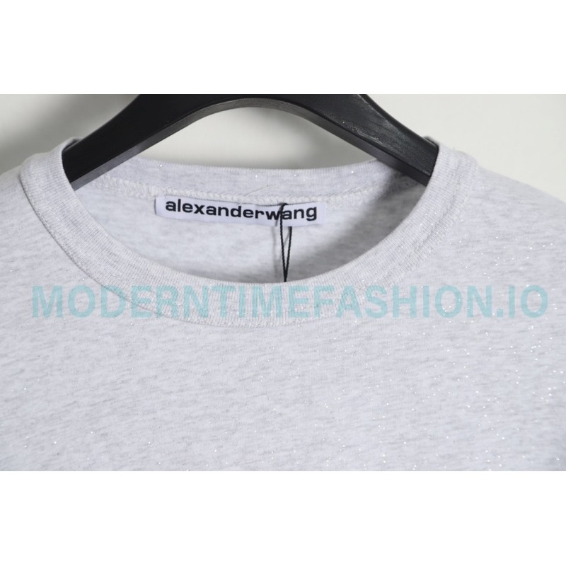 Alexander Wang - 23FW Glitter Long-sleeved T-shirt