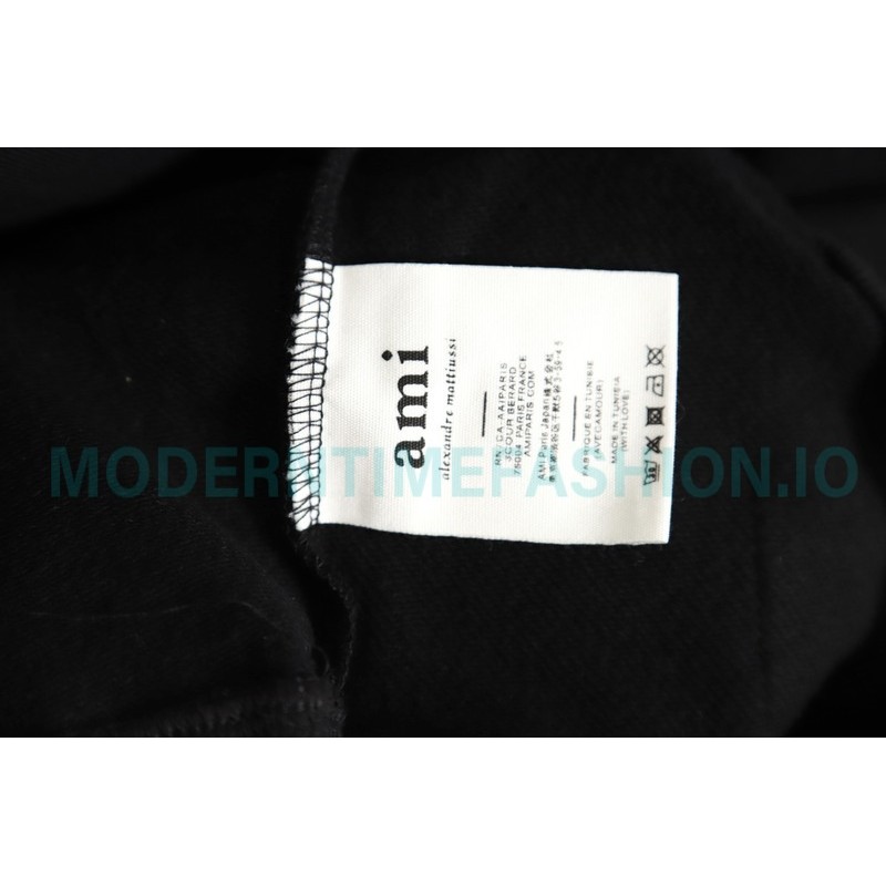 Ami - 23fw Patterned Love Embroidered Hoodie