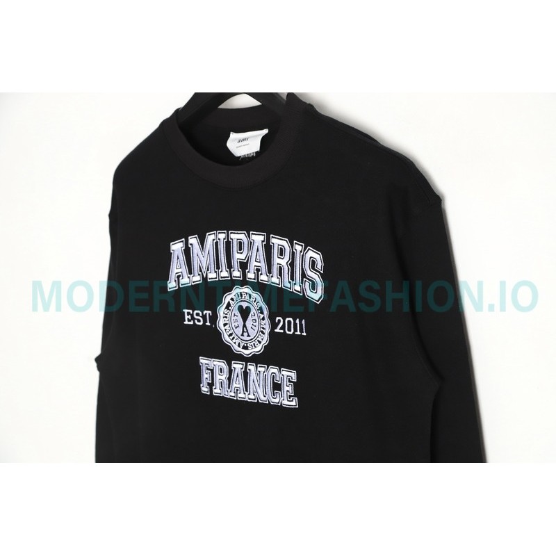 Ami Paris - 23ss Anniversary Crew-neck Hoodie