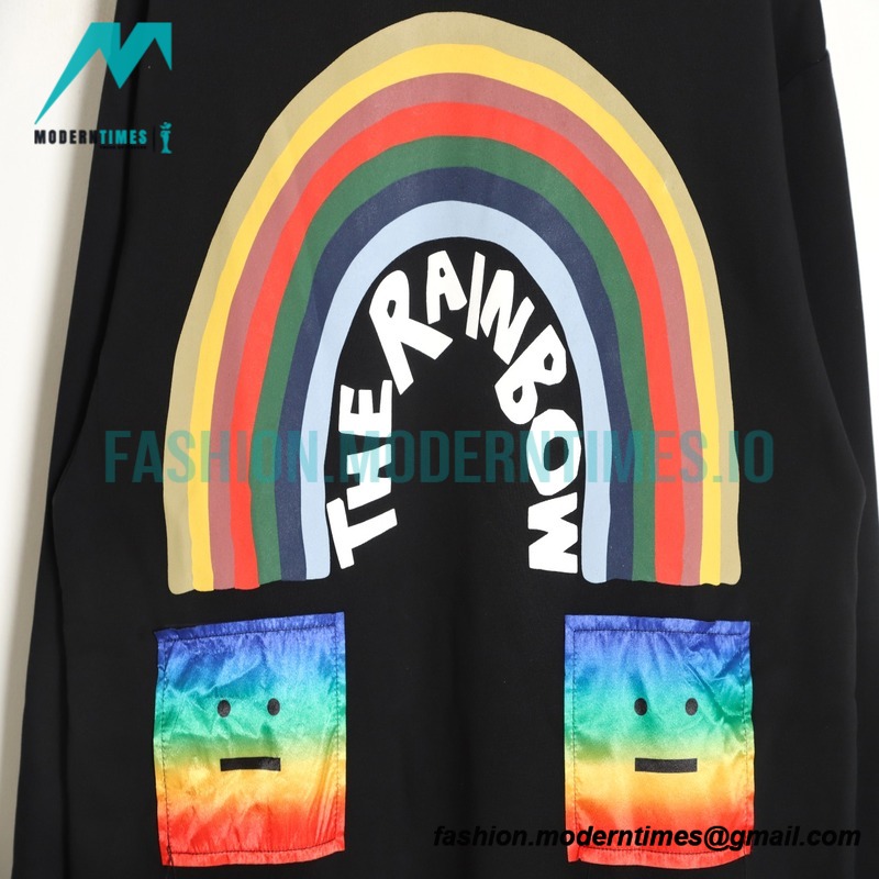 Acne Studios - Rainbow Smiley Face Hoodie