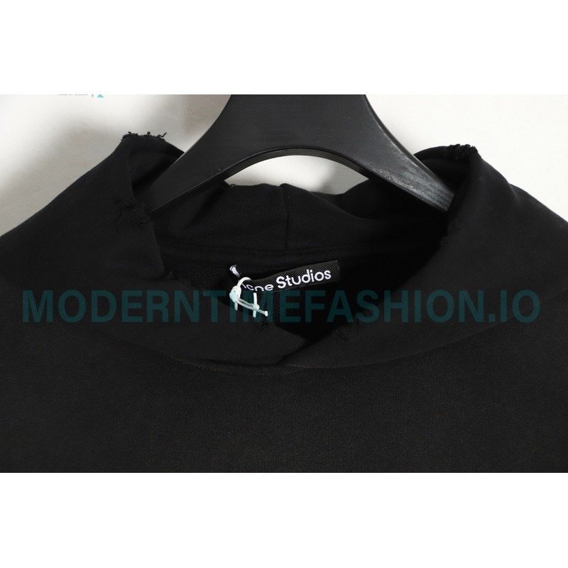 Acne Studios - 2023 Autumn Winter New Washed Back Printed Letter Hoodie