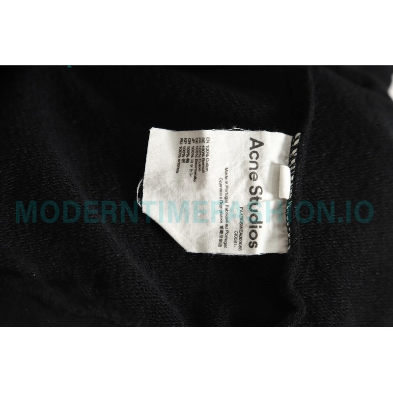 Acne Studios - 2023 Autumn Winter New Washed Back Printed Letter Hoodie