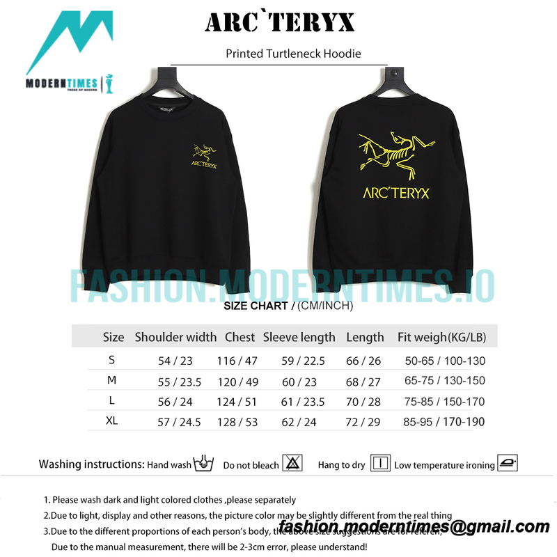 Arc Teryx - Colorful Logo Printed Turtleneck Hoodie