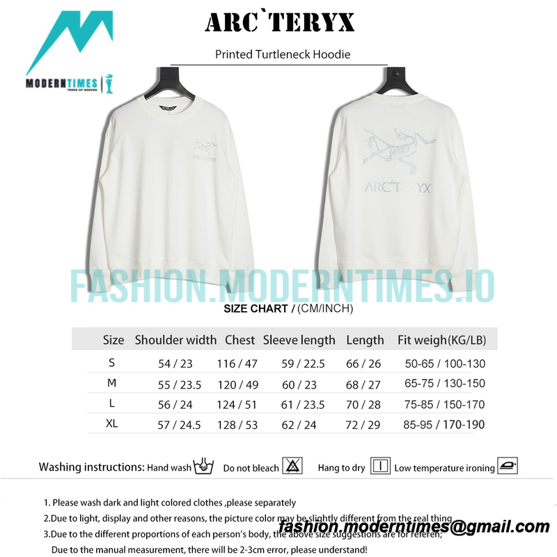 Arc Teryx - Colorful Logo Printed Turtleneck Hoodie