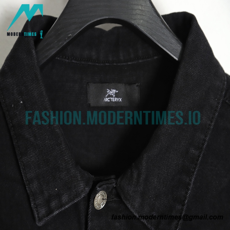 Arc Teryx - Denim Jacket With Fluorescent Letter Logo