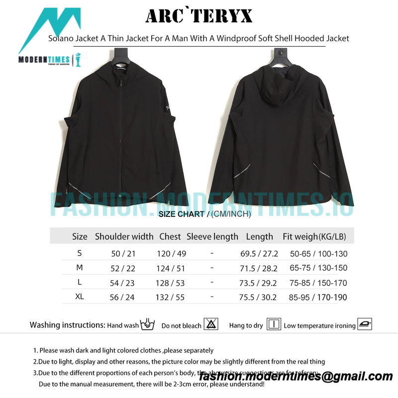 Arc Teryx - Solano Jacket A Thin Jacket For A Man With A Windproof Soft Shell Hooded Jacket