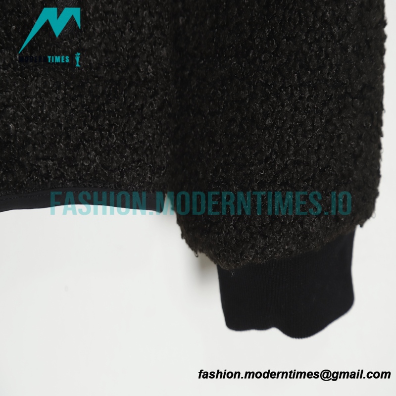 Arc Teryx - 22FW stitched teddy wool standing collar embroidered coat