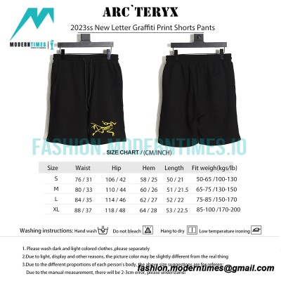 Arc Teryx - 2023ss New Letter Graffiti Print Shorts Pants
