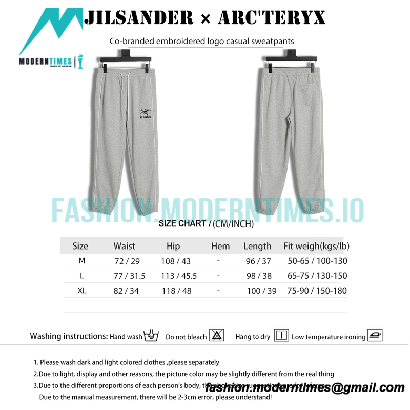 Arc Teryx - Jill Sander Co-branded embroidered logo casual sweatpants