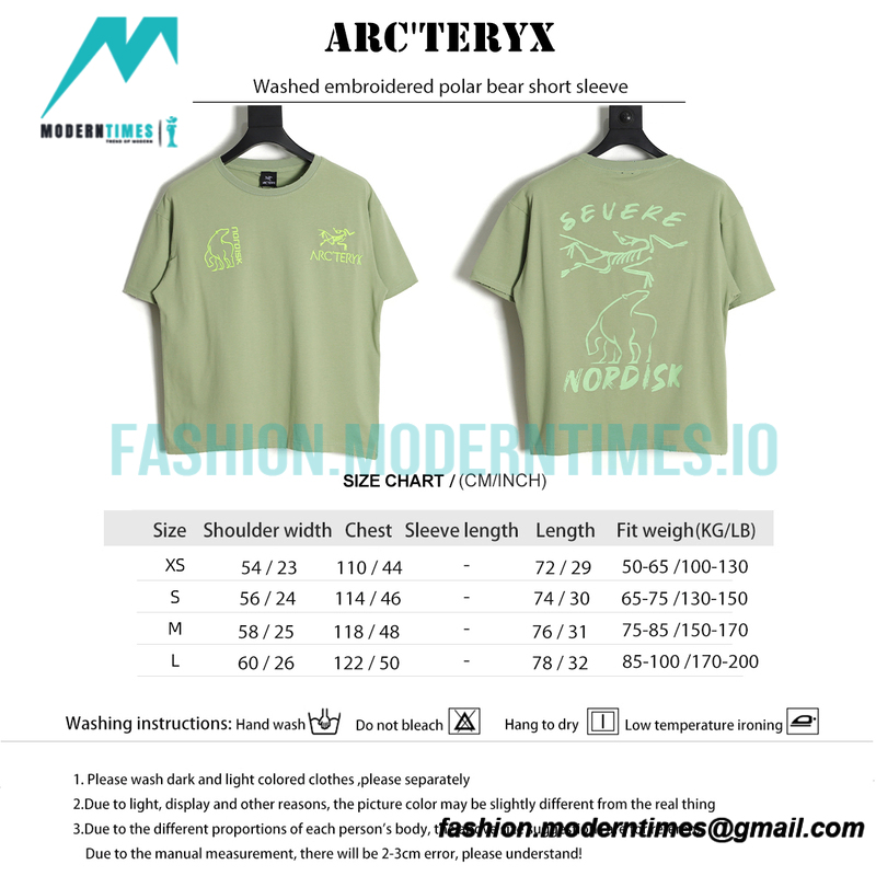 Arc Teryx - Washed embroidered polar bear short sleeve