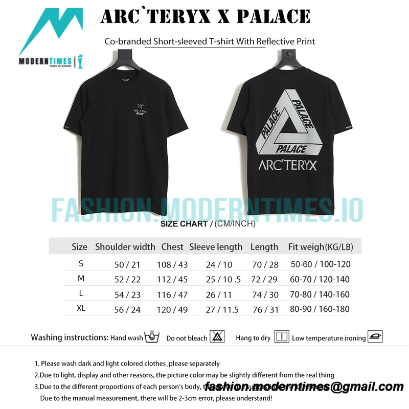 Arc Teryx - Palace Co-branded Short-sleeved T-shirt With Reflective Print