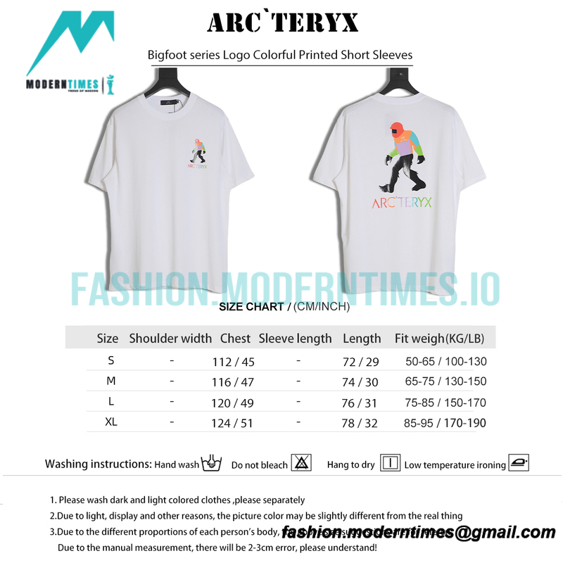 Arc Teryx - Bigfoot series Logo Colorful Printed Short Sleeves