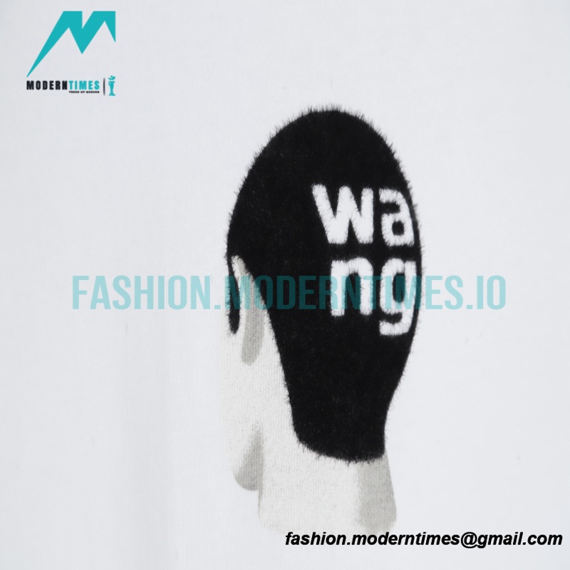 Alexander Wang - 22SS Short-sleeved T-shirt With Colored Floss Print