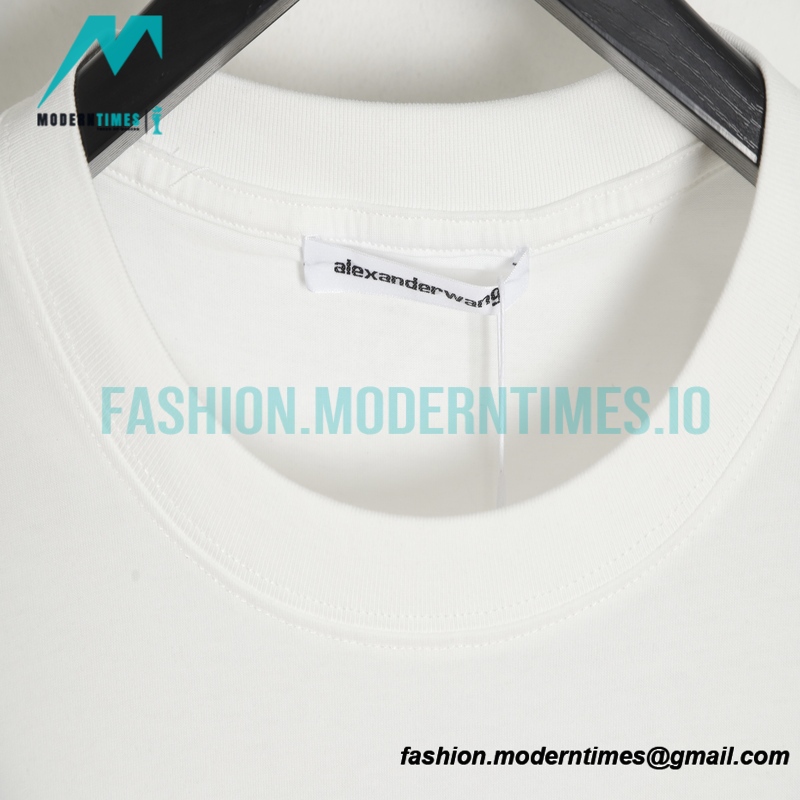 Alexander Wang - Oval Letter-printed Short-sleeved T-shirt
