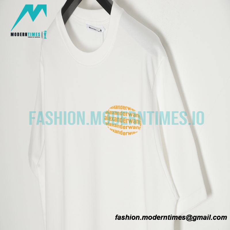 Alexander Wang - Oval Letter-printed Short-sleeved T-shirt