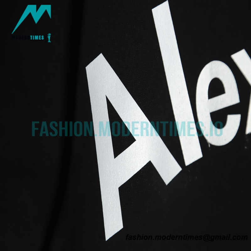 Alexander Wang -  Reflective Letter-printed Short-sleeved T-shirt