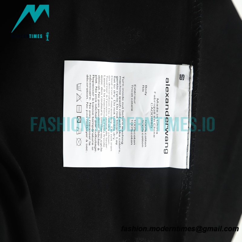Alexander Wang -  Reflective Letter-printed Short-sleeved T-shirt