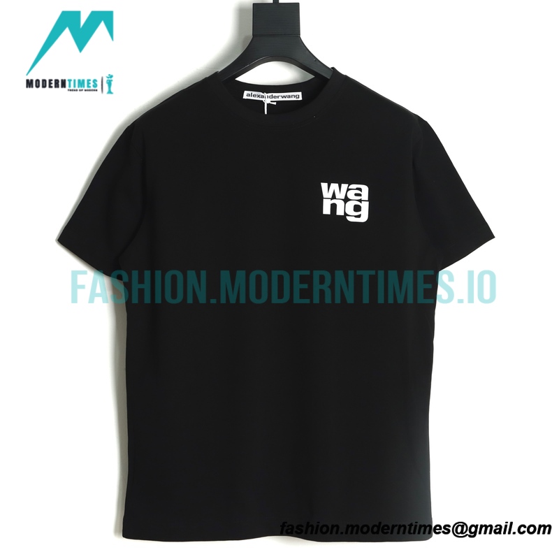 Alexander Wang -  Reflective Letter-printed Short-sleeved T-shirt