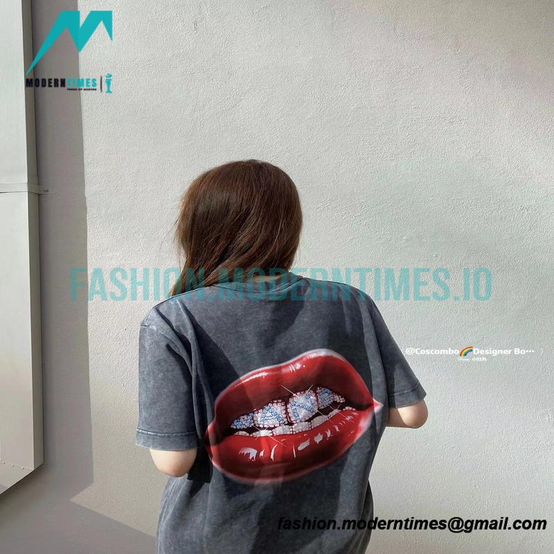 Alexander Wang - 23SS Rhinolin-washed Short-sleeved T-shirt