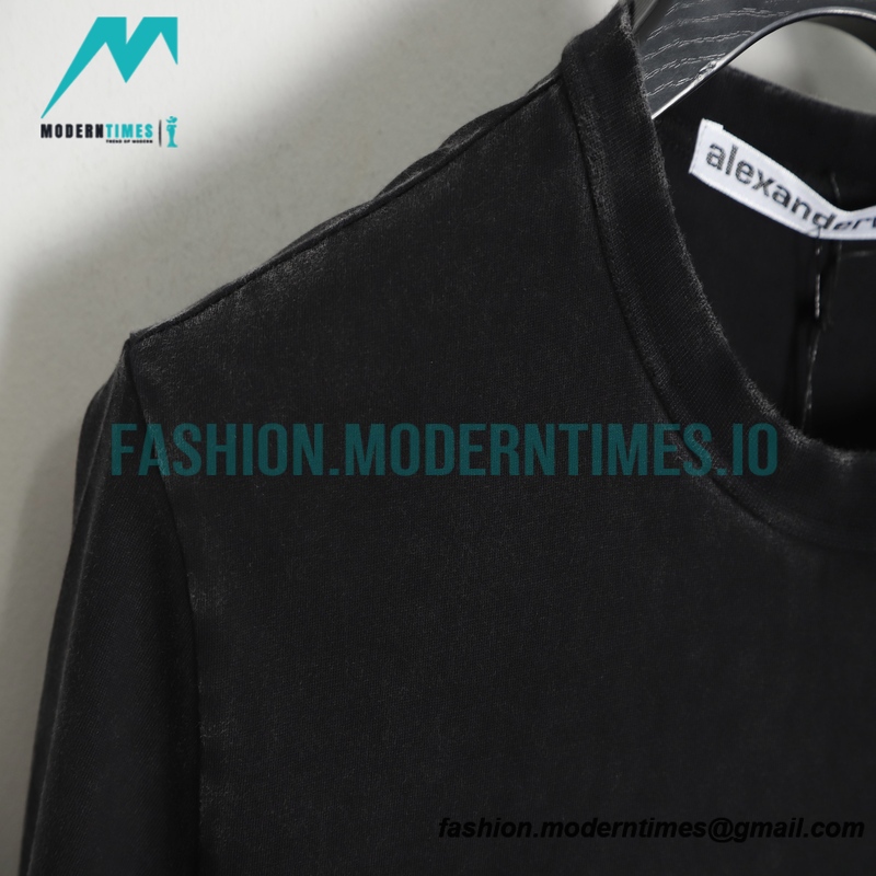 Alexander Wang - 23SS Short-sleeved T-shirt With Small Label Print