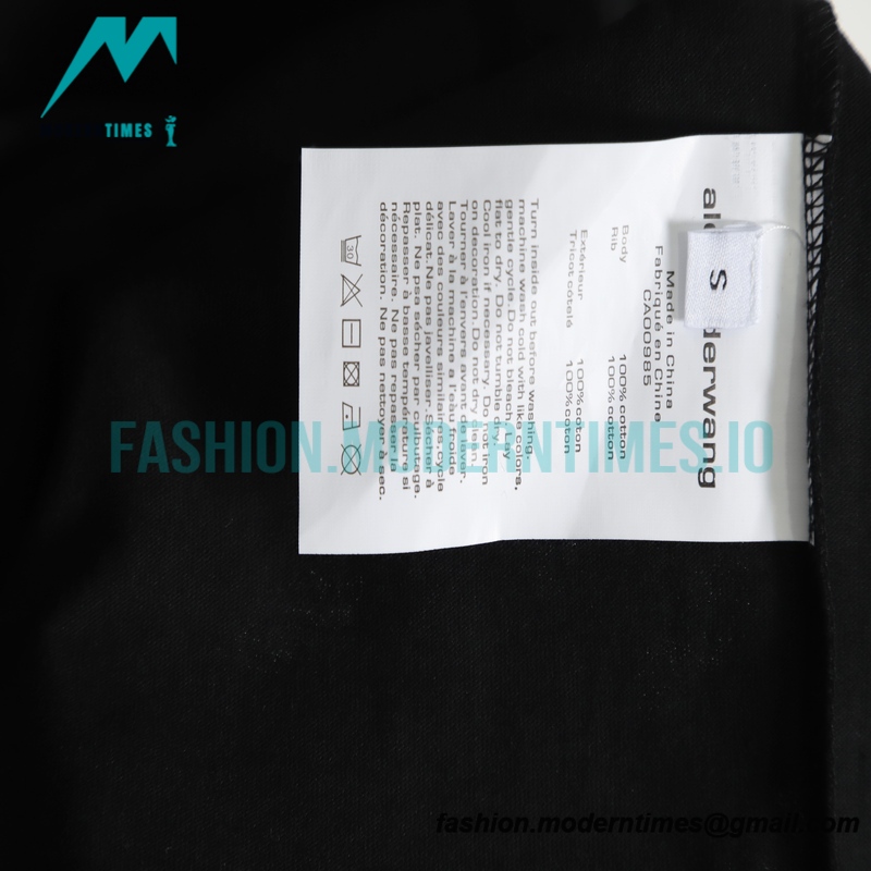 Alexander Wang - 23SS Letter Short-sleeved T-shirt