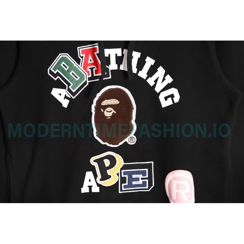 Bape - Logo Colorful Printed Floral Hoodie