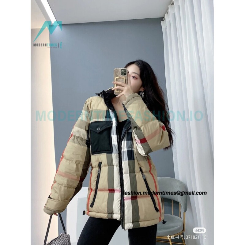 Burberry - 21FW Large Check Double Down Jacket