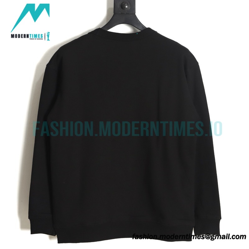 Burberry - 23Fw Oak Leaf Applique Embroidered Crew Neck Hoodie
