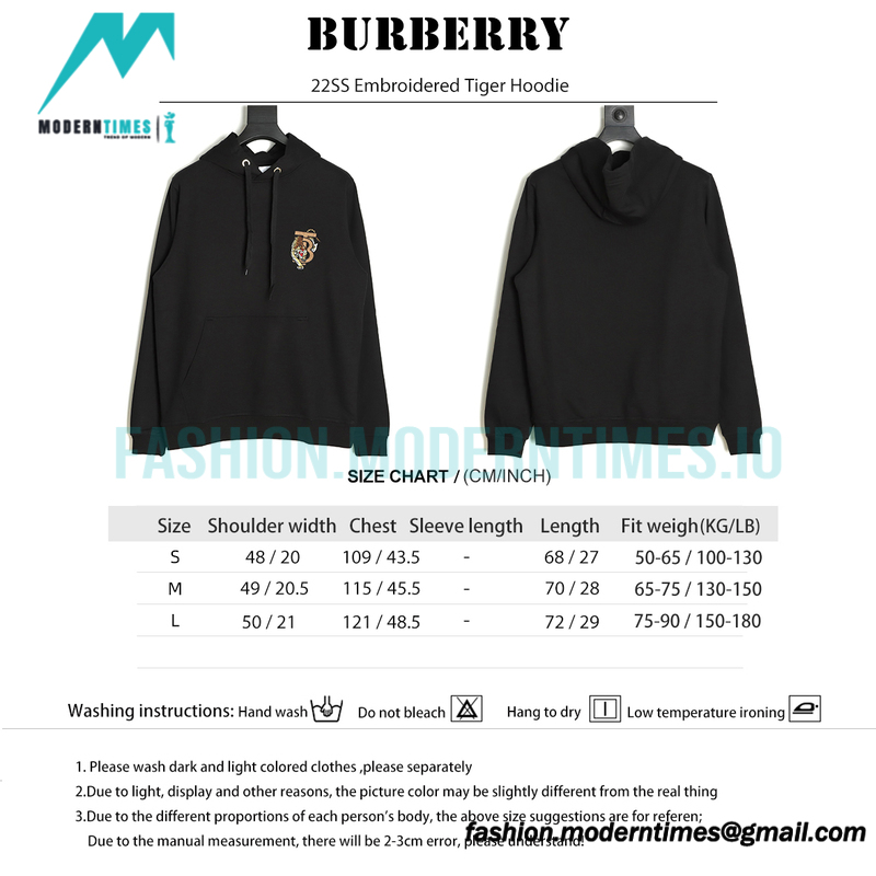 Burberry - 22SS Embroidered Tiger Hoodie