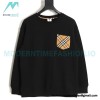 Burberry - 23fw Plaid Pocket Patchwork Round Neck Hoodie