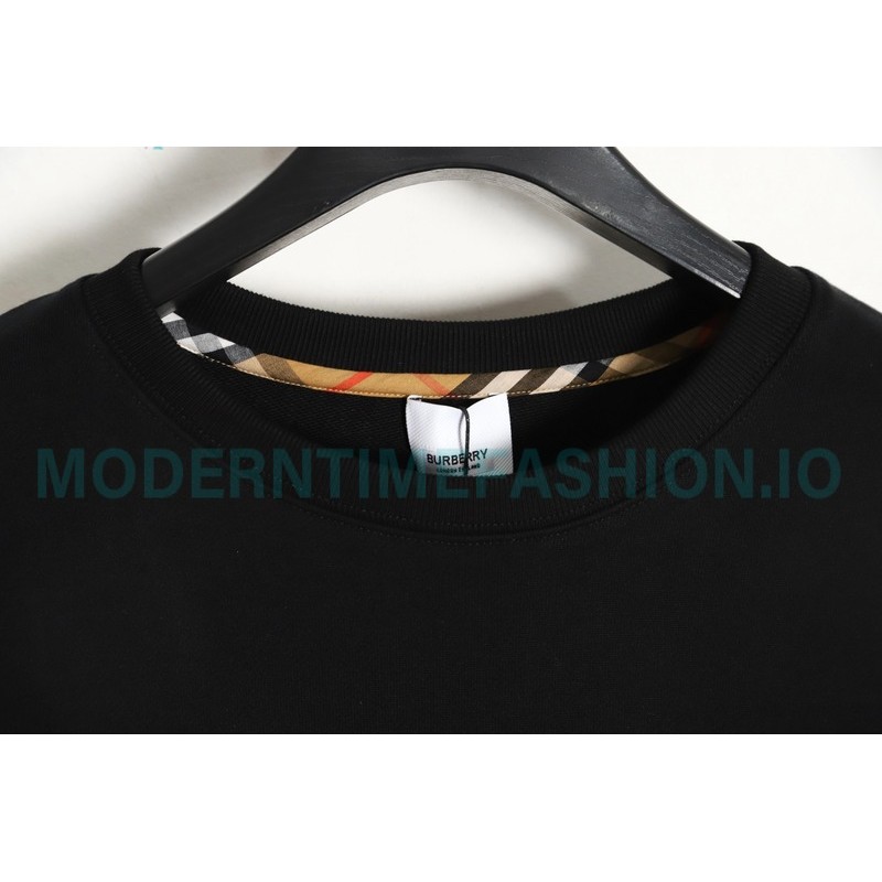 Burberry - 23fw Plaid Pocket Patchwork Round Neck Hoodie